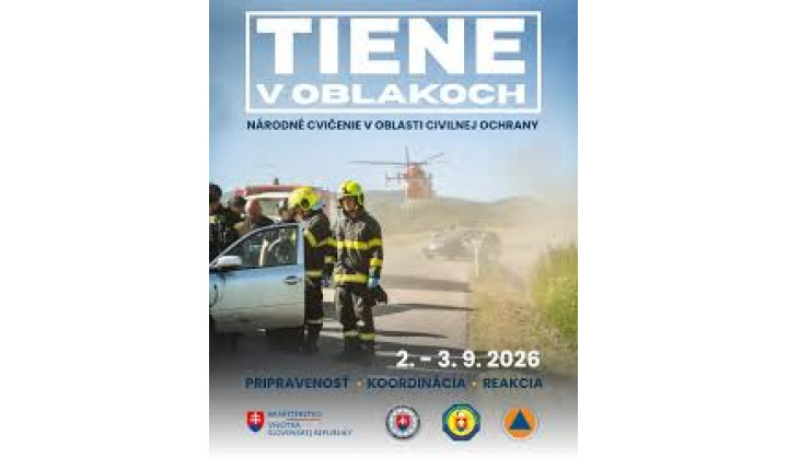 Informácia o plánovanom cvičení civilnej ochrany „Tiene v oblakoch“