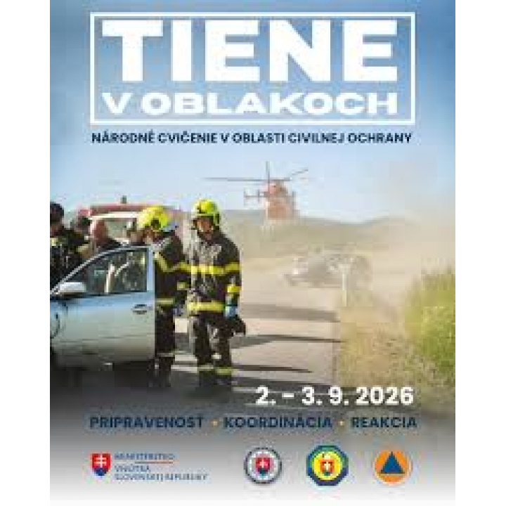 Informácia o plánovanom cvičení civilnej ochrany „Tiene v oblakoch“